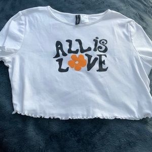 Size large white orange black